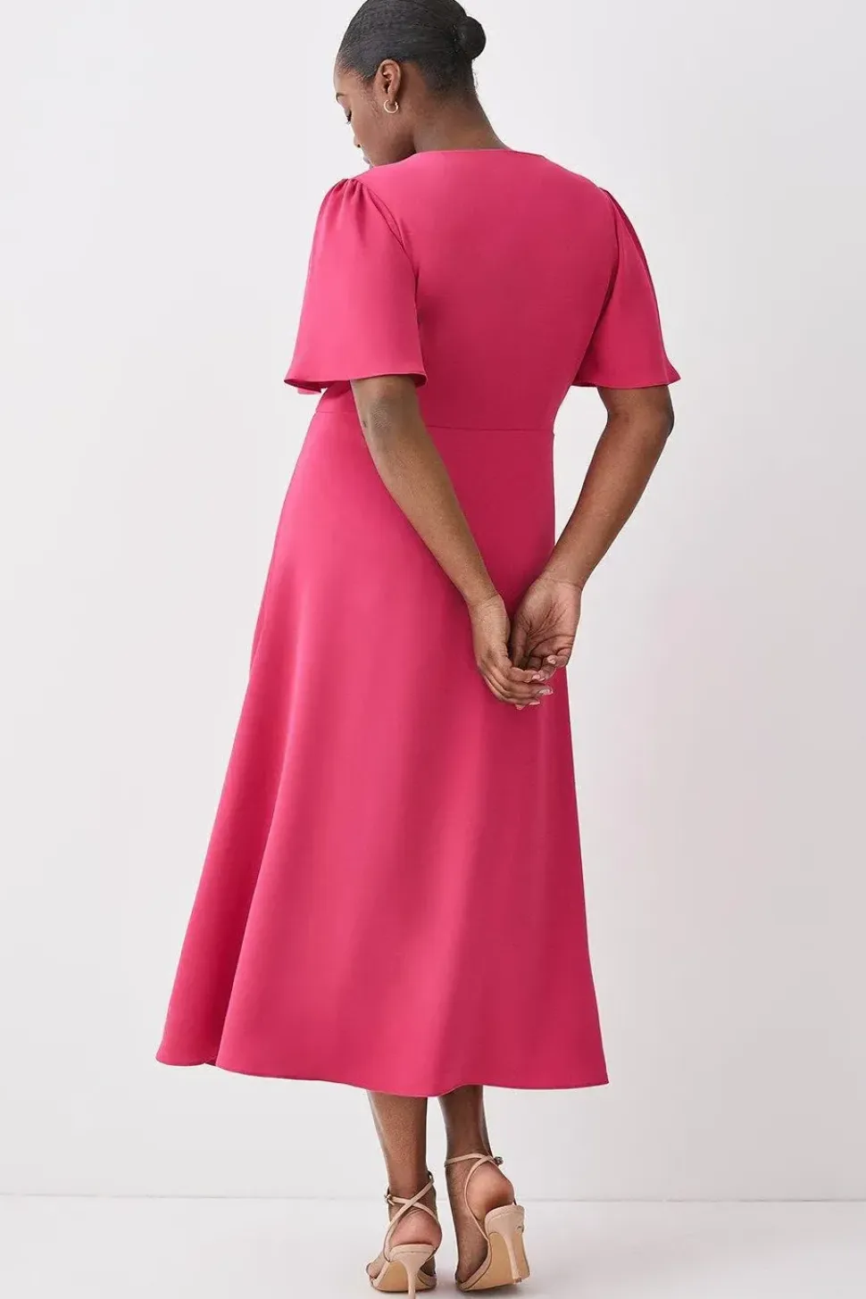 Curve Premium Crepe Midi Tea Dress