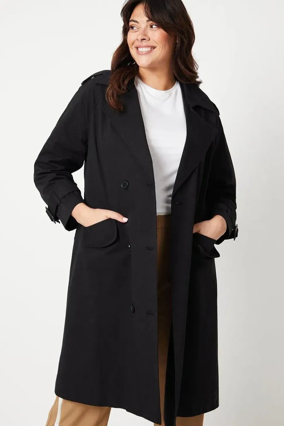 Curve Premium Longline Belted Trench Coat