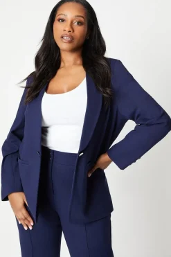 Curve Premium Ponte Edge To Edge Blazer