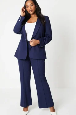 Curve Premium Ponte Edge To Edge Blazer