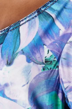 Curve Satin Ruffle Sleeve Shift