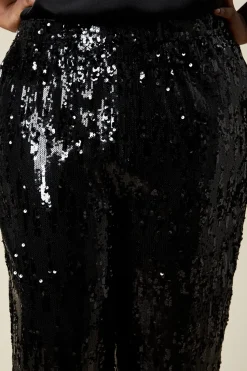 Curve Sequin Kickflare Trouser