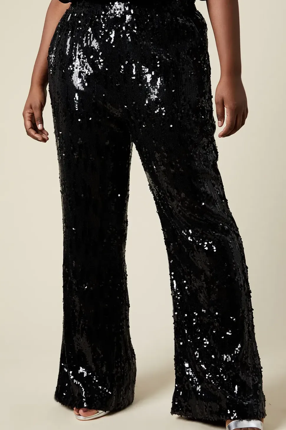 Curve Sequin Kickflare Trouser