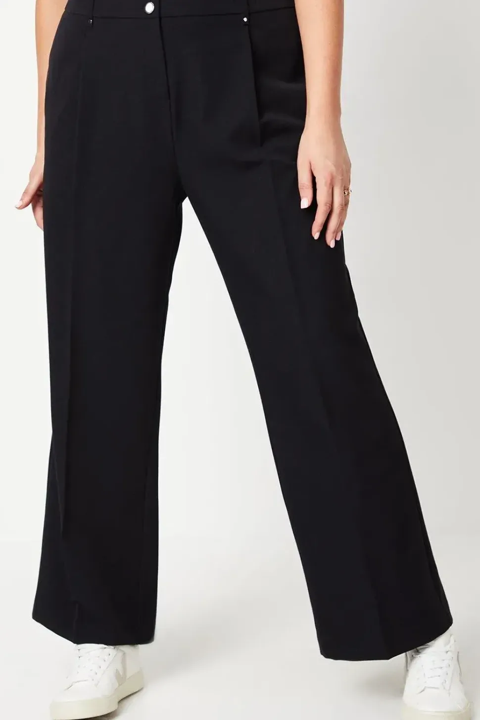 Curve Smart Wide Leg Trousers