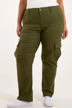 Curve Straight Leg Pocket Detail Cargo Joggers