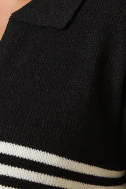 Curve Striped Collared Jumper