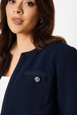 Curve Trim Detail Jacket