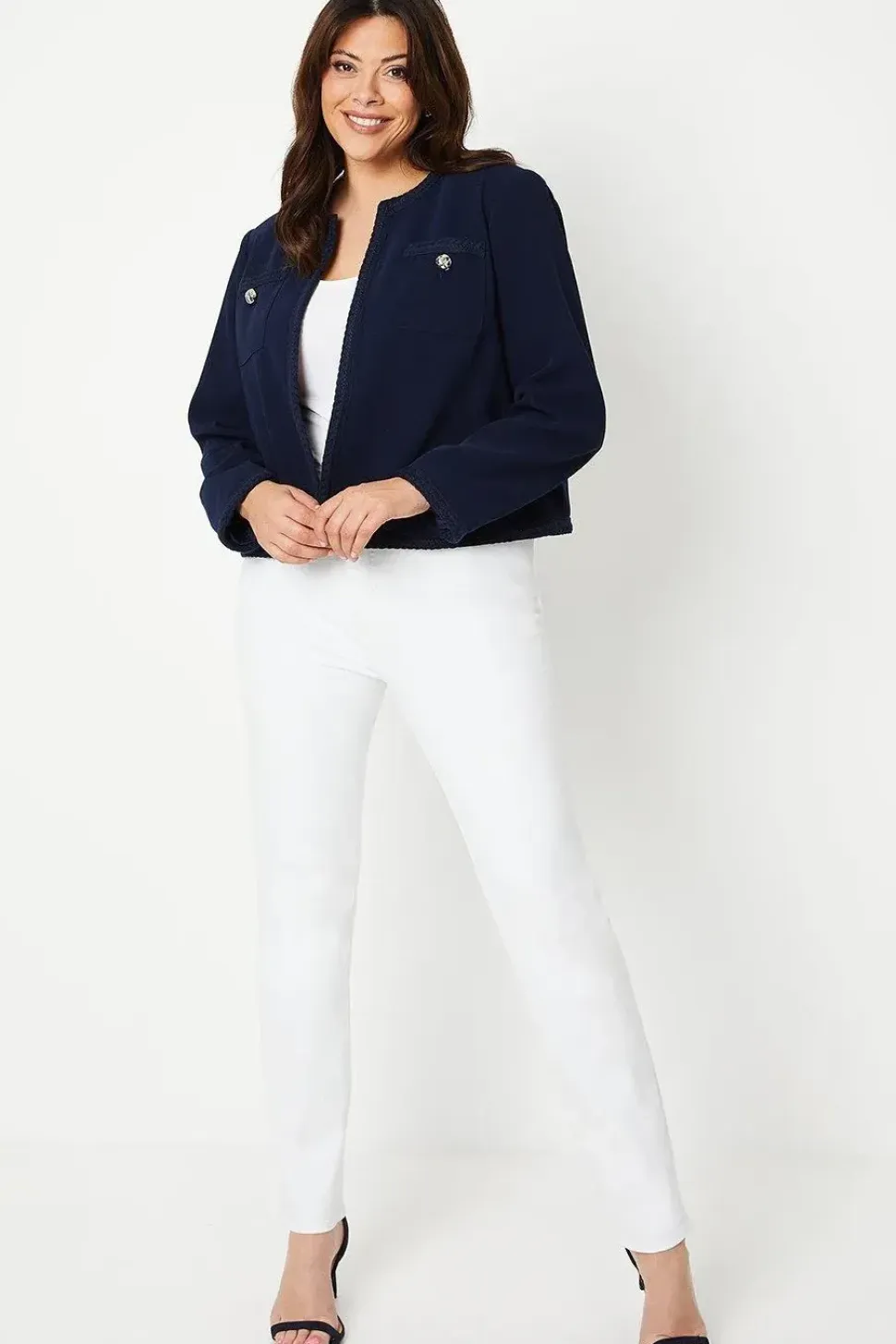 Curve Trim Detail Jacket
