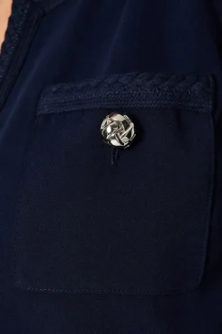 Curve Trim Detail Jacket