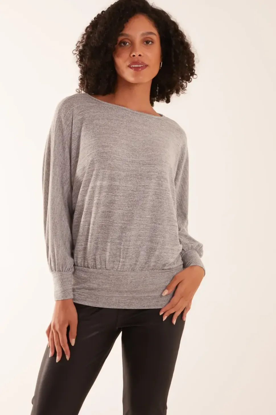 Cut And Sew Batwing Top