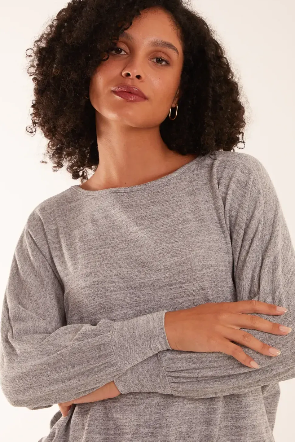 Cut And Sew Batwing Top