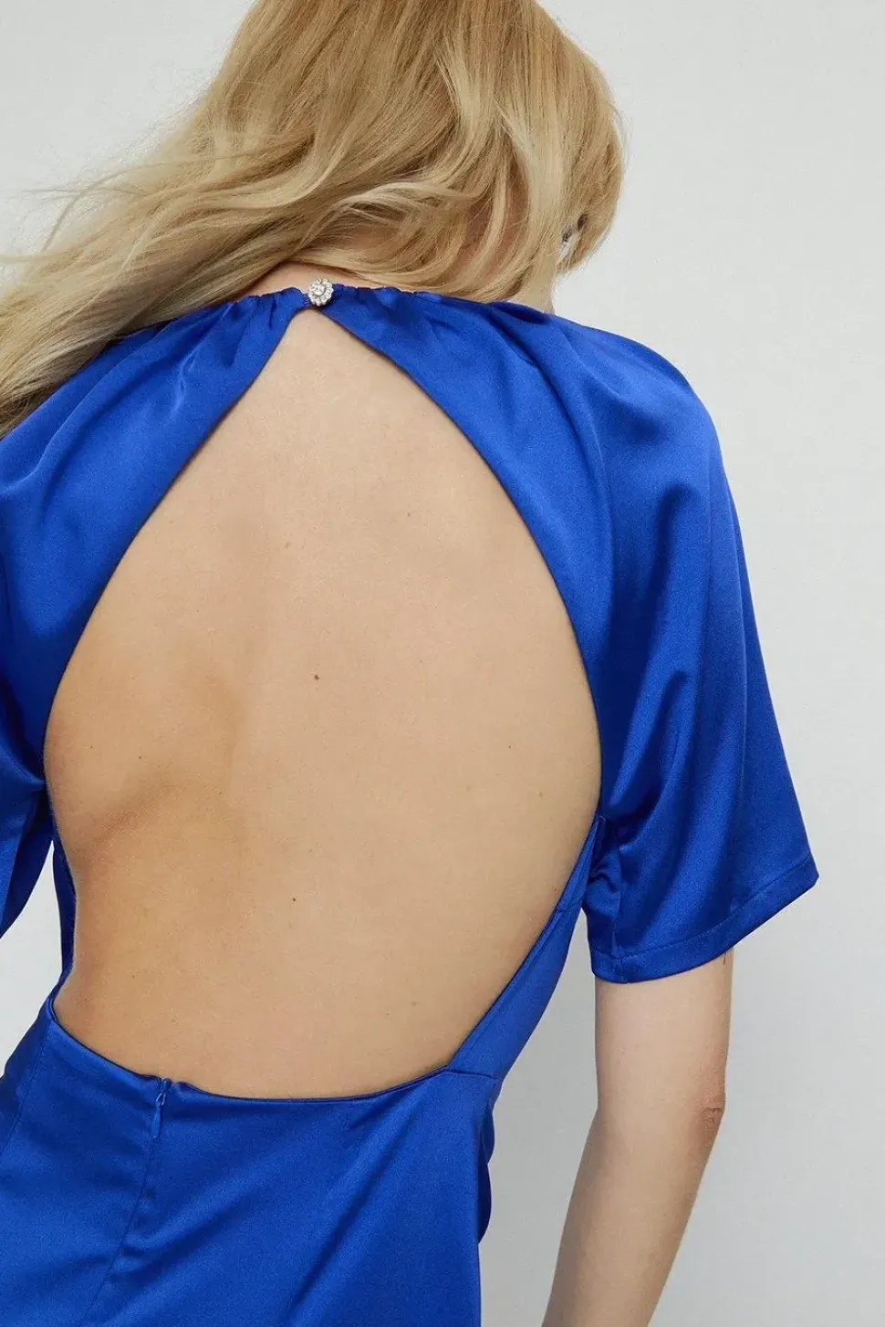 Cutout Back Midi Dress