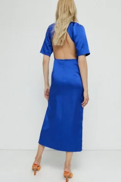 Cutout Back Midi Dress