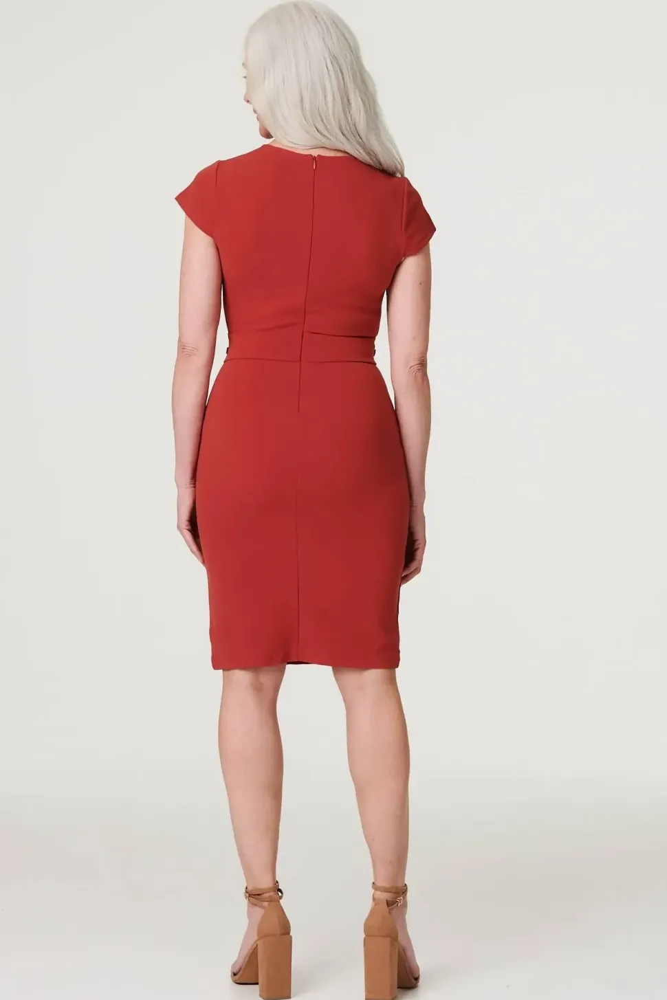 Cut-Out Detail Fitted Short Dress