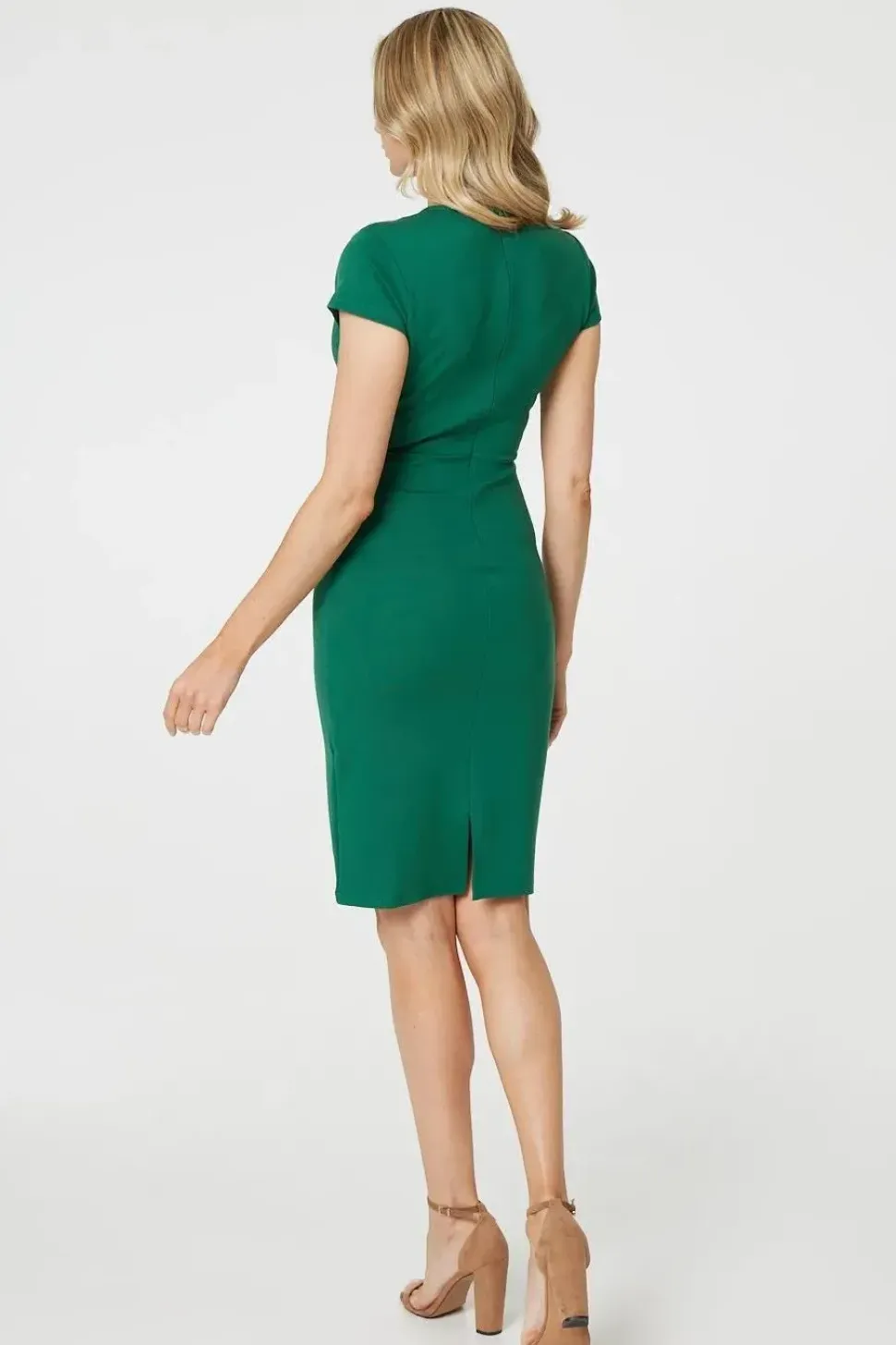 Cut Out Detail Knee Length Bodycon Dress