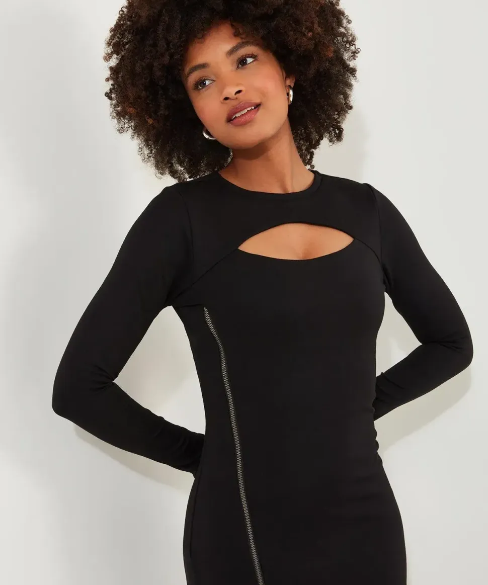 Cutout Jersey Bodycon Dress