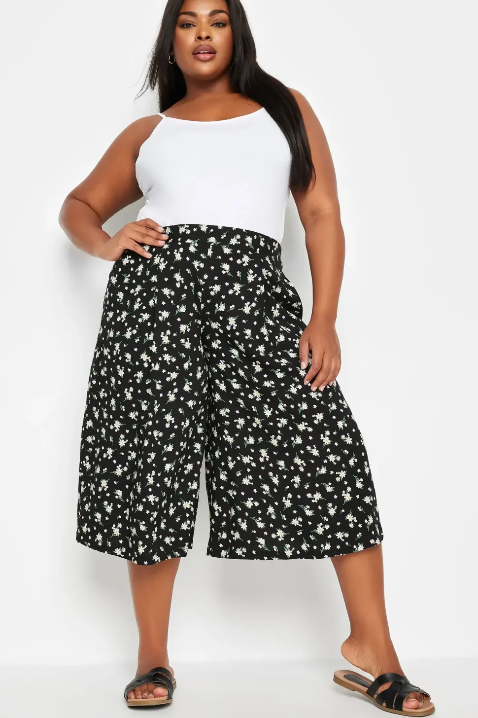 Daisy Print Culottes