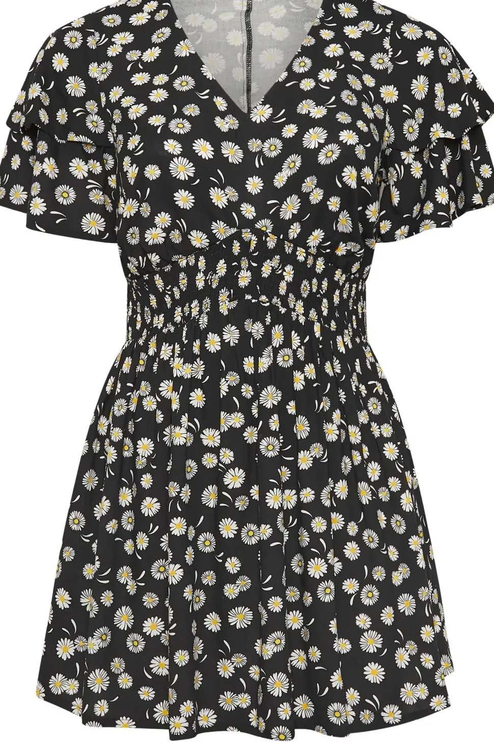 Daisy Print Peplum Top