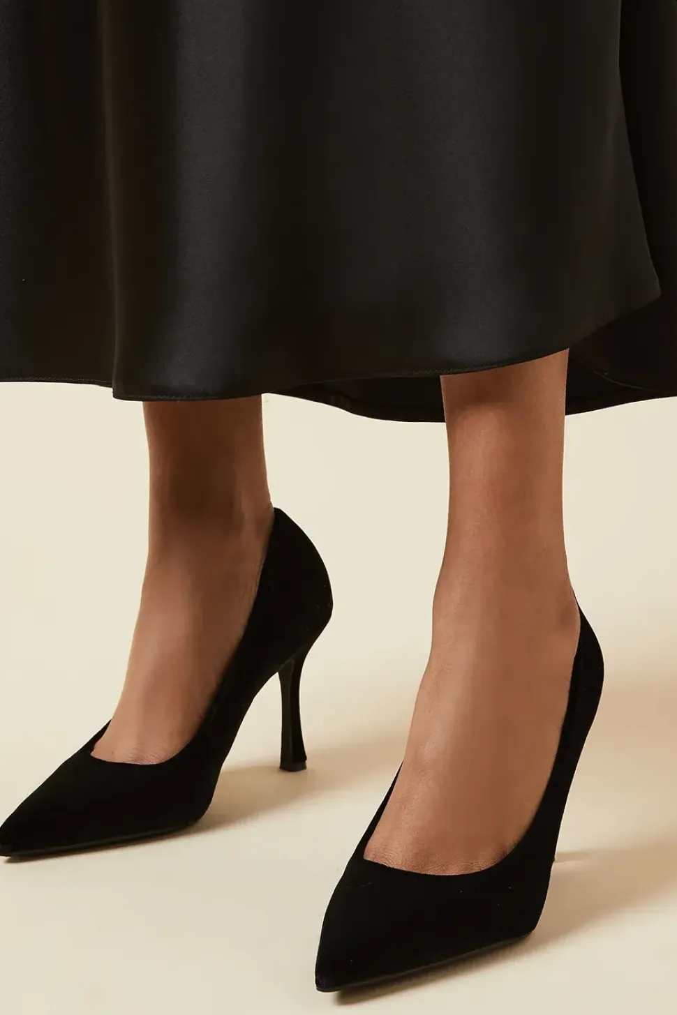 Danielle Velvet High Stiletto Heel Court Shoes