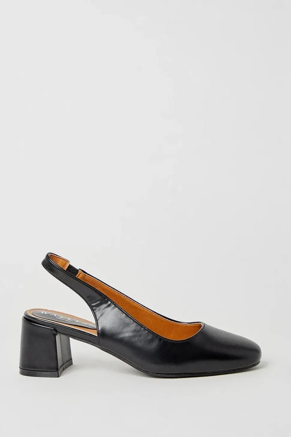 Danisa Slingback Medium Block Heel Court Shoes