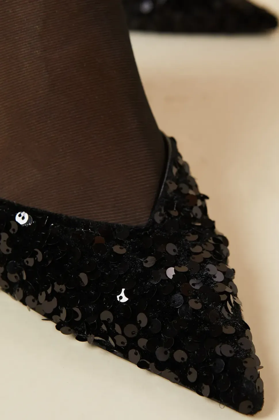 Dara Sequin High Stiletto Court Shoes
