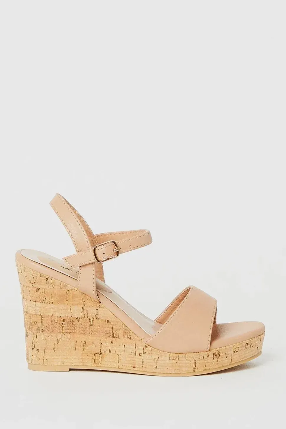 Daria Cork Effect Wedge Sandals