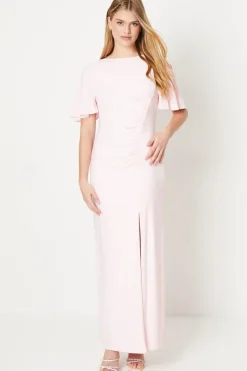 Debut London by Coast Angel Sleeve Twist Back Jersey Bridesmaid Dress