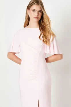 Debut London by Coast Angel Sleeve Twist Back Jersey Bridesmaid Dress