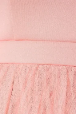 Debut London by Coast Bow Detail Bardot Tulle Dress