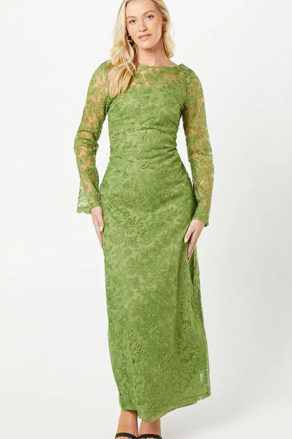 Debut London by Coast Cami Lined Lace Maxi Dress