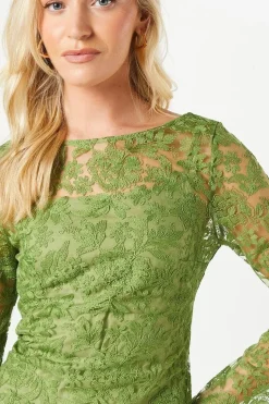 Debut London by Coast Cami Lined Lace Maxi Dress