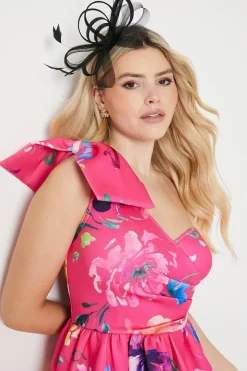 Debut London by Coast Floral One Shoulder Dress