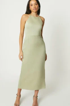 Debut London by Coast Halterneck Satin Column Bridesmaids Dress