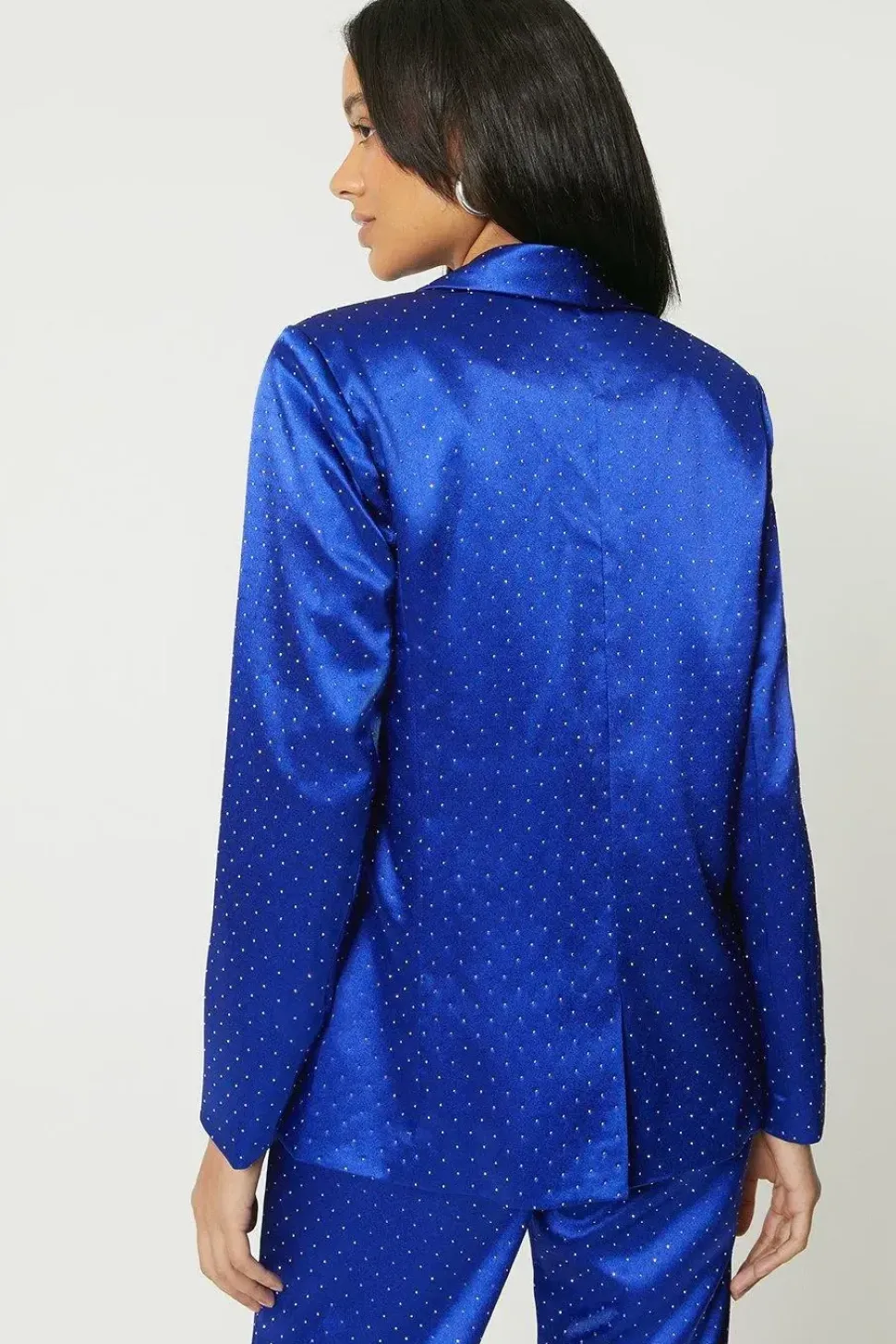 Debut London by Coast Satin Diamante Tailored Blazer