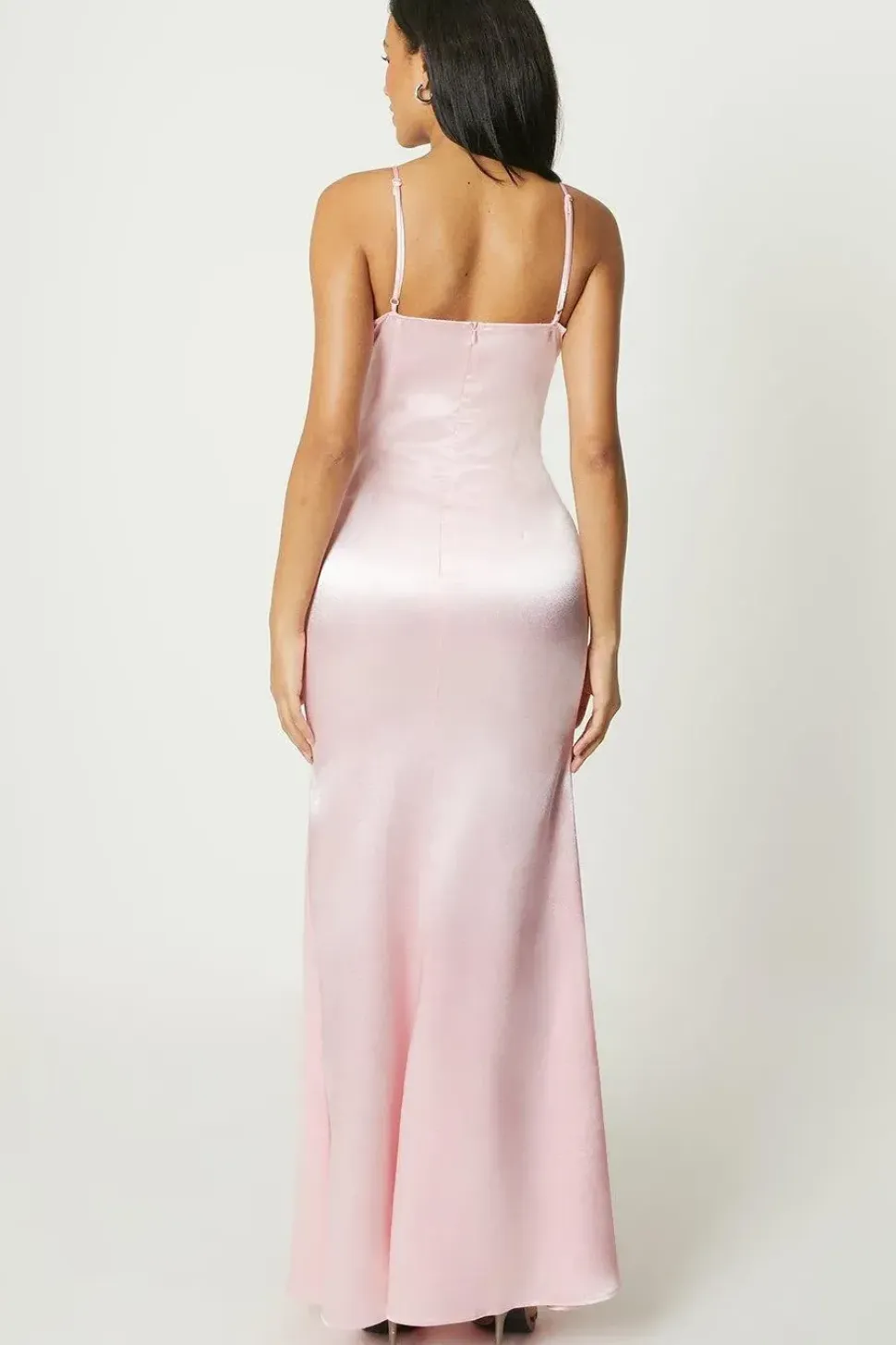 Debut London by Coast Strappy Satin Maxi Dress