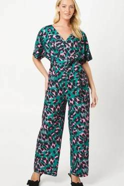 Debut London by Coast Wide Leg Printed Jumpsuit