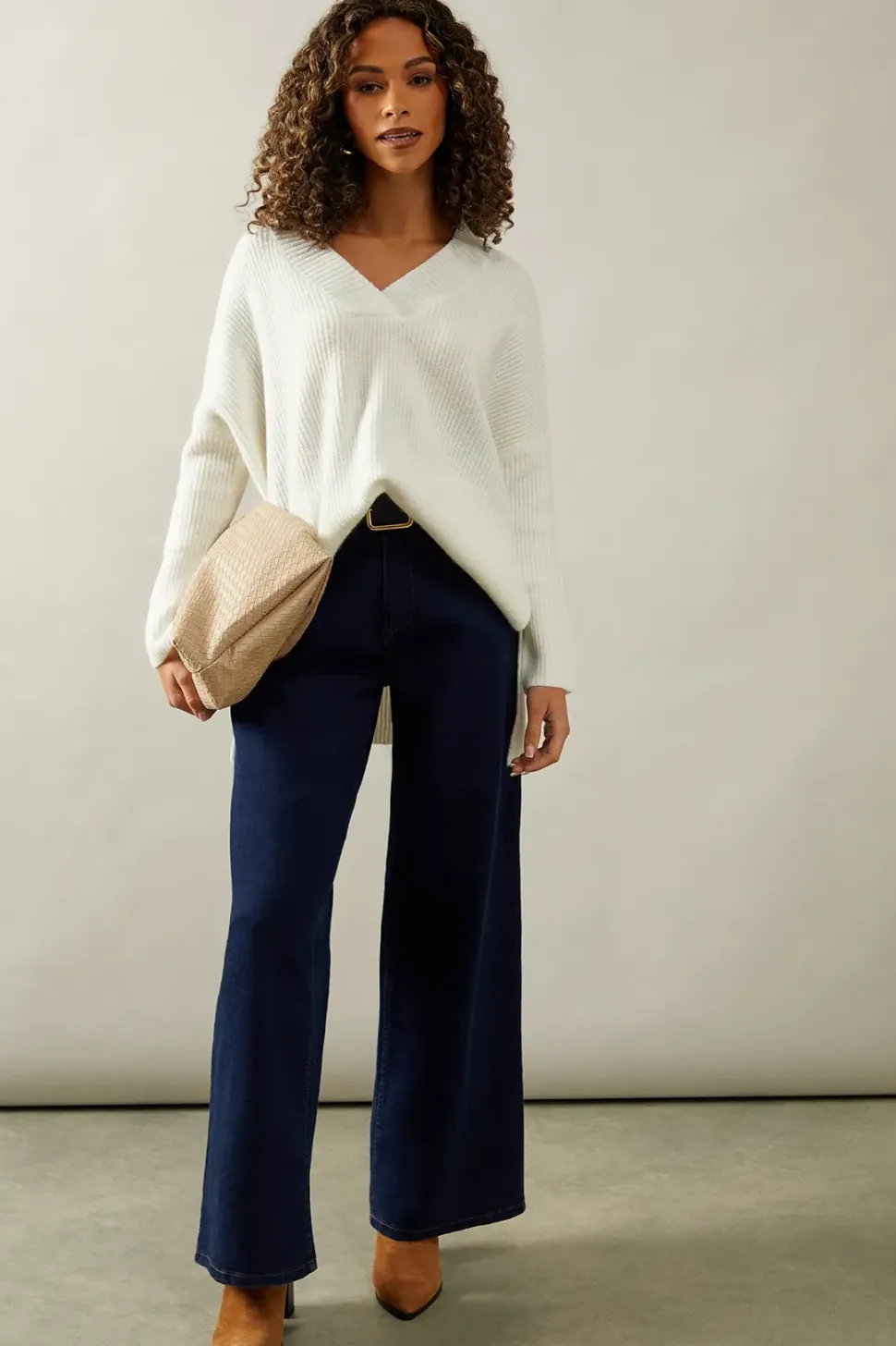 Deep V Neck Poncho