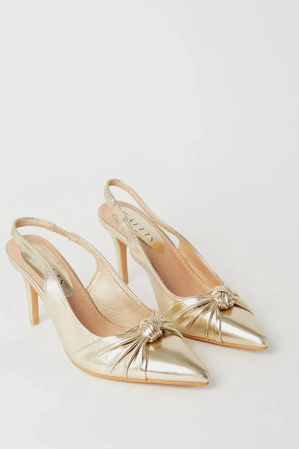 Deja Knot Detail Slingback Stiletto Court Shoes