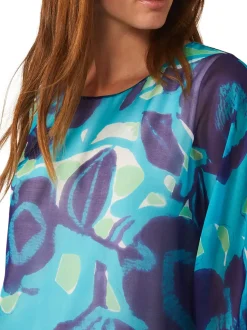 Delainey Silk Blouse-Printed