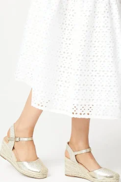 Demi Closed Toe High Espadrille Wedge Sandals