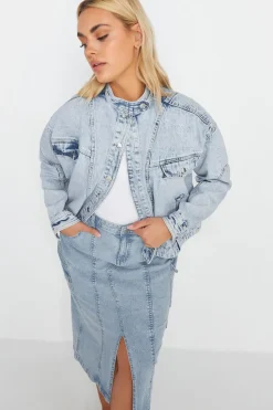 Denim Biker Jacket