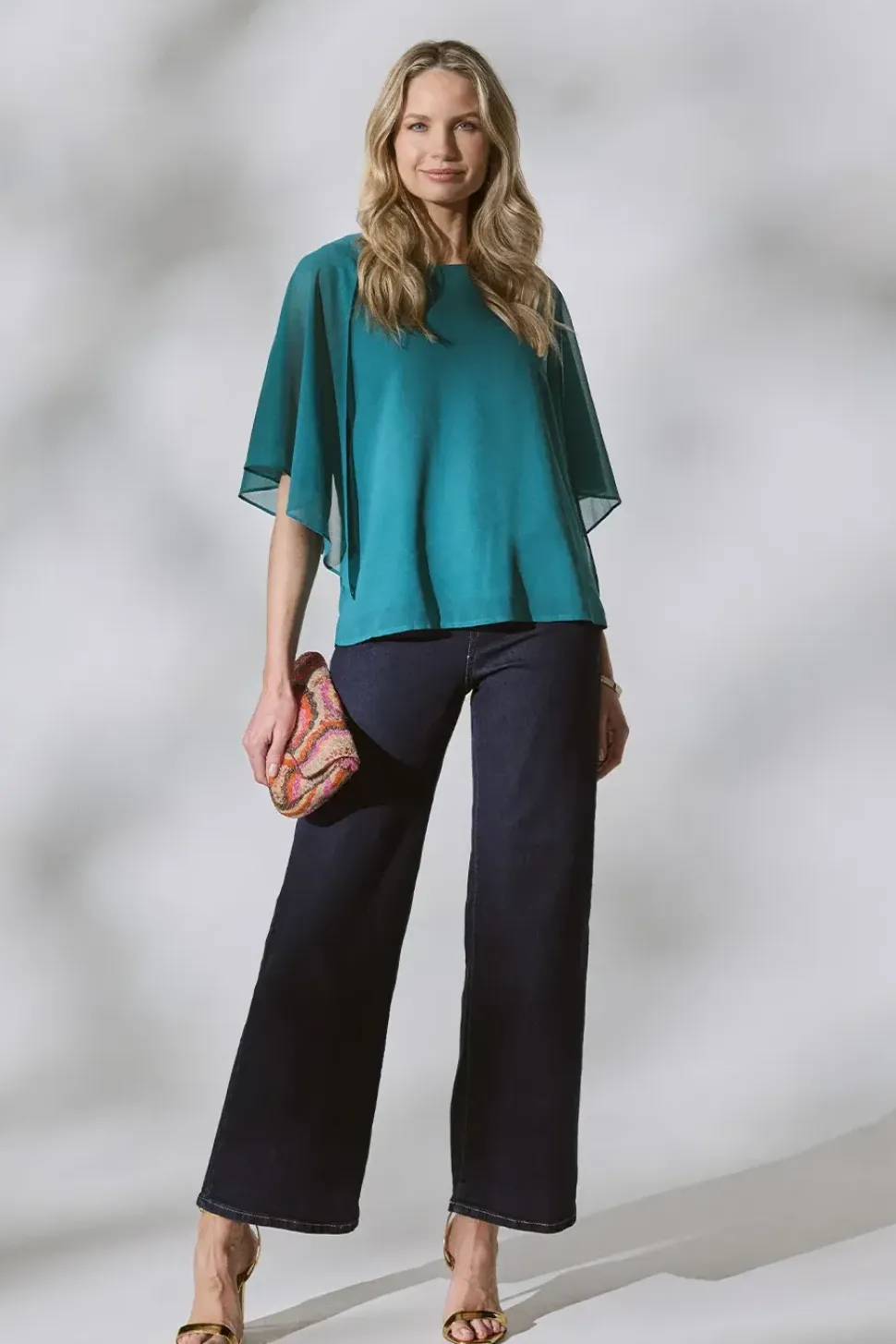 Denim High Waist Wide Leg Jeans