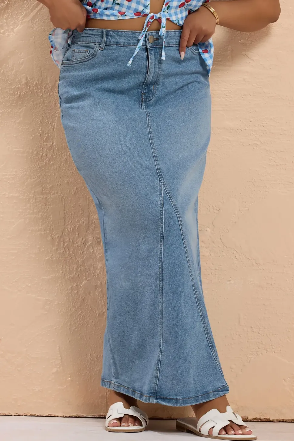 Denim Maxi Skirt