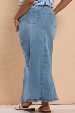 Denim Maxi Skirt