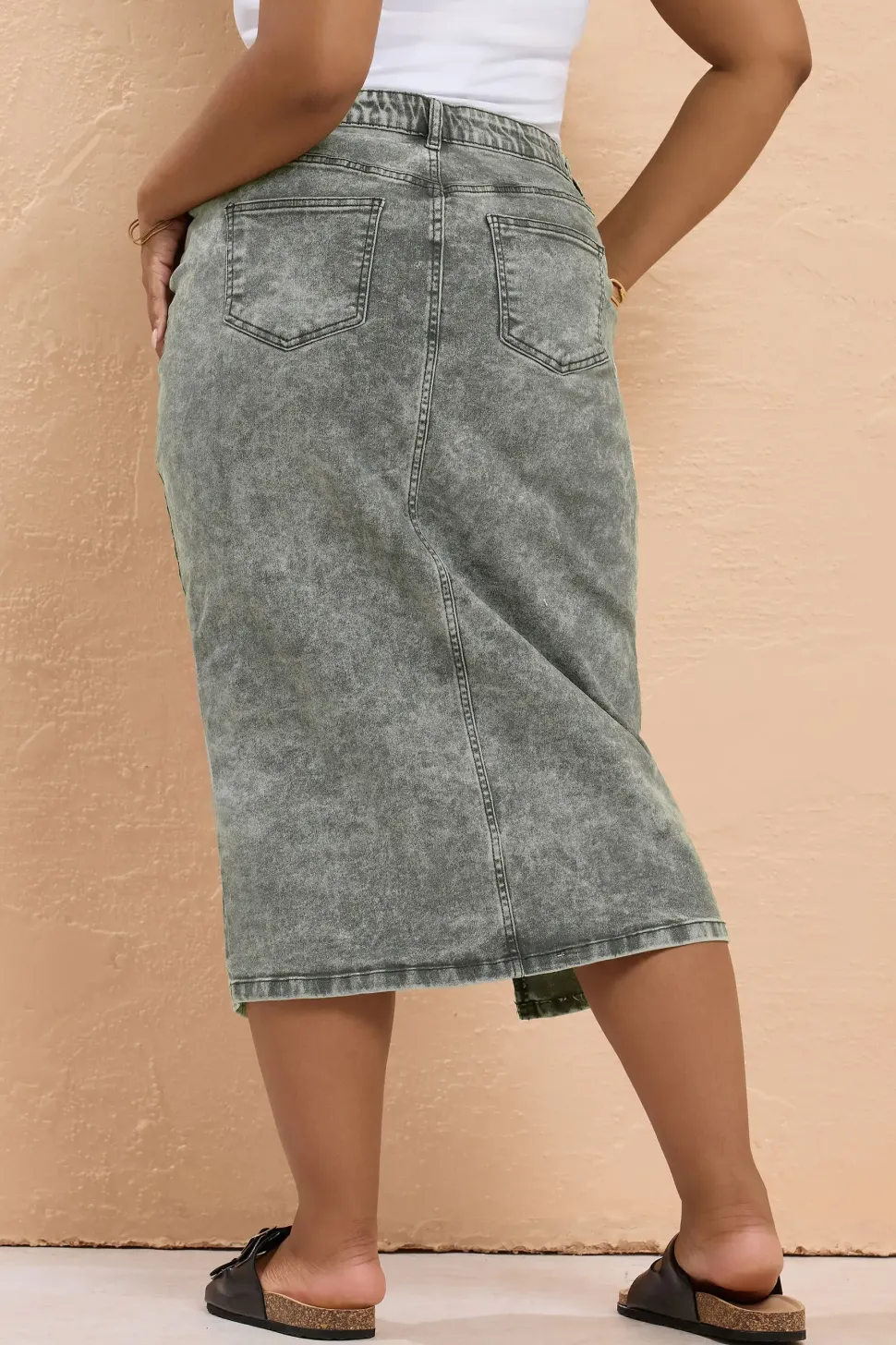 Denim Midaxi Skirt