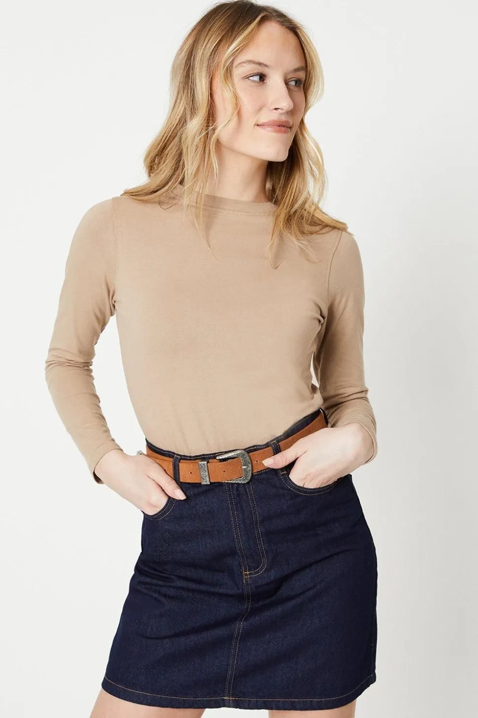 Denim Mini Skirt