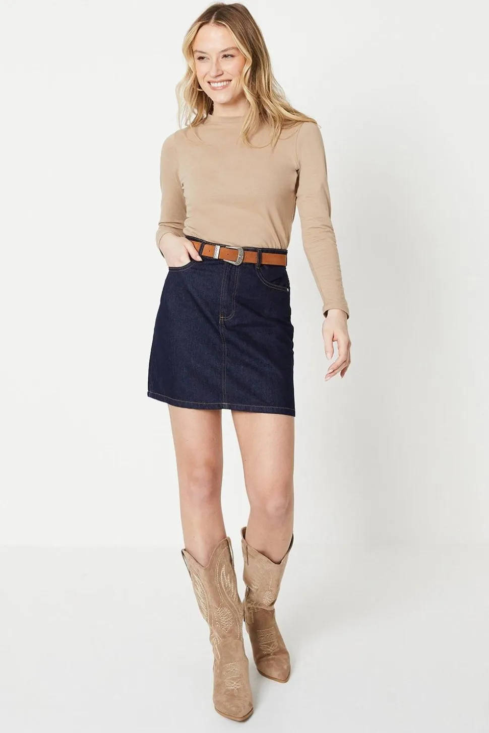 Denim Mini Skirt