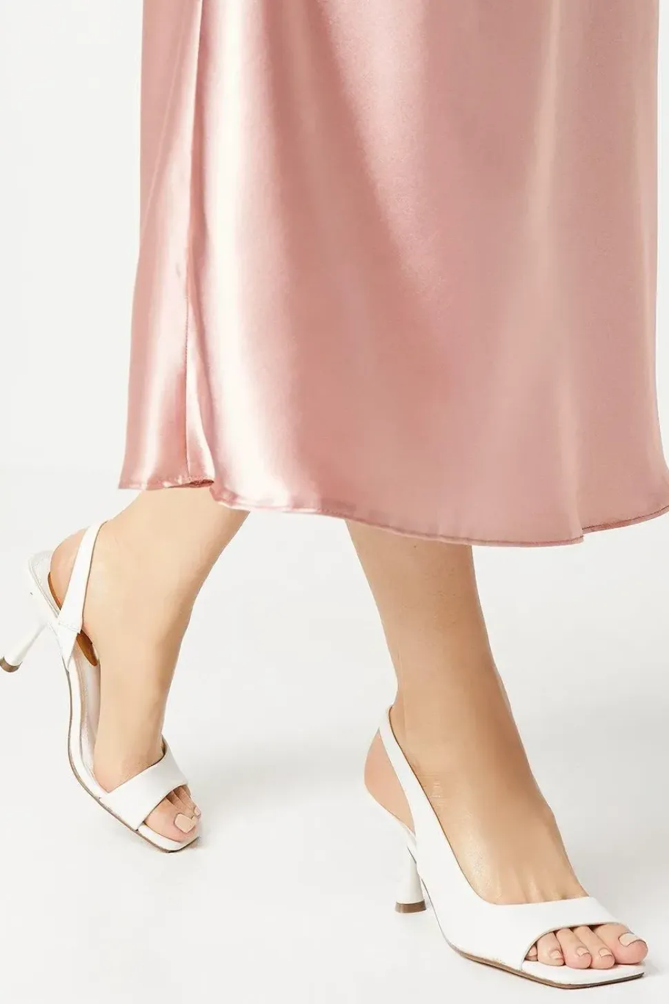 Destiny Sling Back Open Side High Stiletto Court Shoes