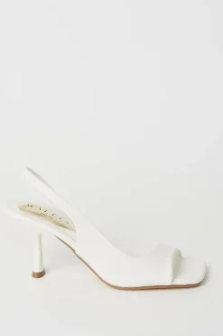 Destiny Sling Back Open Side High Stiletto Court Shoes