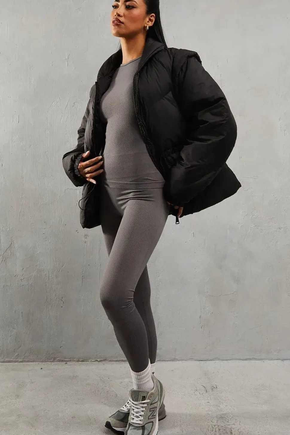 Detachable Sleeve Two In One Puffer Coat